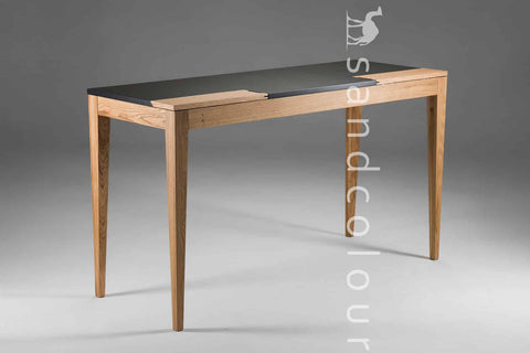 Lyra Oak Wooden Desk - MDF enameled