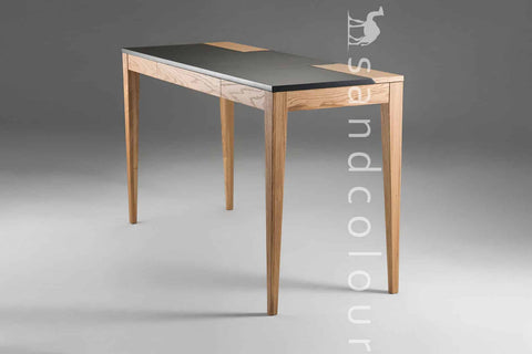 Lyra Oak Wooden Desk - MDF enameled