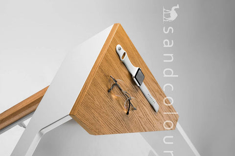 Aquila Oak Wood Desk