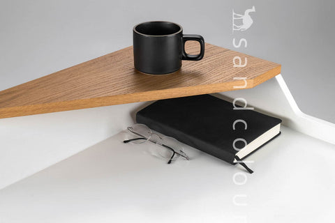 Aquila Oak Wood Desk