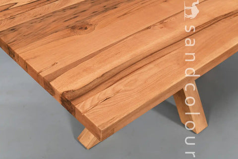 Alaska Wooden Table - Wood Legs - 6 Seater