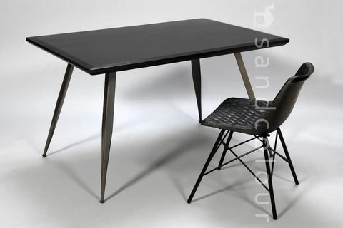 Helen Charcoal Table - Grey -lifestyle
