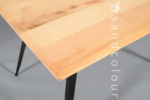 Helen Natural Black Table- 4 Seater - Hower