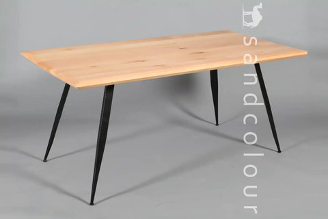 Helen Natural Black Table - 6 Seater - Primary