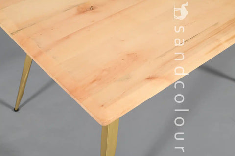 Helen Natural Golden Table - 4 Seater - Hover