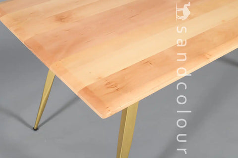 Helen Natural Golden Table - 6 Seater - Hover