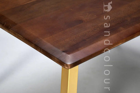 Helen Walnut Table - Golden -hover