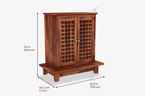 Vandana Home Temple (Honey Finish)